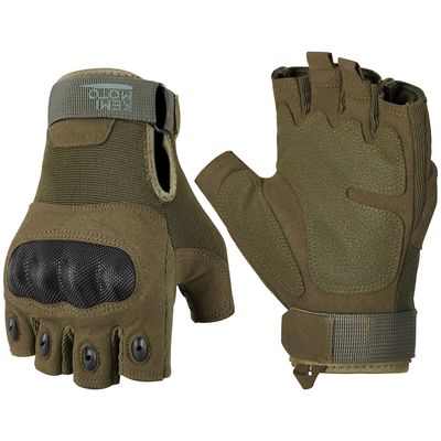 KEMIMOTO Fingerless Tactical Gloves for Men, Motorcycle Gloves for Outdoor Work Sports, for Hunting Hiking Camping