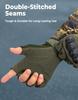 KEMIMOTO Fingerless Tactical Gloves for Men, Motorcycle Gloves for Outdoor Work Sports, for Hunting Hiking Camping view 4