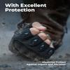 KEMIMOTO Fingerless Tactical Gloves for Men, Motorcycle Gloves for Outdoor Work Sports, Fingerless Cycling Gloves for Hunting Hiking Camping view 2