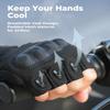 KEMIMOTO Fingerless Tactical Gloves for Men, Motorcycle Gloves for Outdoor Work Sports, Fingerless Cycling Gloves for Hunting Hiking Camping view 3