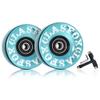 CLAS FOX 78A Indoor or Outdoor 65x35mm Quad Roller Skate Wheels with ABEC-9 Bearings 8 Pcs (Sea Blue) view 1