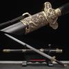 HERO SWORD Handmade Qing Dynasty Jian Bai Lian Folded Steel Chinese Sword Copper Sword Fittings Dragon Knife Double Groove Full Tang Blade Very Sharp view 1