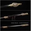 HERO SWORD Handmade Qing Dynasty Jian Bai Lian Folded Steel Chinese Sword Copper Sword Fittings Dragon Knife Double Groove Full Tang Blade Very Sharp view 3