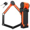 Kryptonite Evolution 790 Folding Bike Lock, Compact Lightweight High Security Anti-Theft Foldable Bicycle Lock with 2 Keys and Mount for E-Bikes Scooter Road Mountain Bikes, 90cm (35 in) Orange view 1