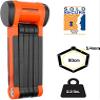Kryptonite Evolution 790 Folding Bike Lock, Compact Lightweight High Security Anti-Theft Foldable Bicycle Lock with 2 Keys and Mount for E-Bikes Scooter Road Mountain Bikes, 90cm (35 in) Orange view 4