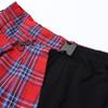 Agoky Kids Girls Stylish Plaid A-line Pleated Skirt Girls School Uniform Skirt Hip Hop Jazz Dance Short Skirts Red 15-16 Years view 4