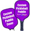 iPrint Custom Pickleballs Paddles, Personalized Pickle Ball Rackets, Customized Photo Text, Max Spin & Control, Comfort Cushion Grip, Long Handle Equipment with Paddles Covers, Dark Violet view 1