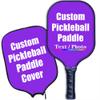 iPrint Custom Pickleballs Paddles, Personalized Pickleballs Paddles with Comfort Grip, Add Your Photo, Text, Logo Paddles with Paddles Covers, Blue Violet view 1