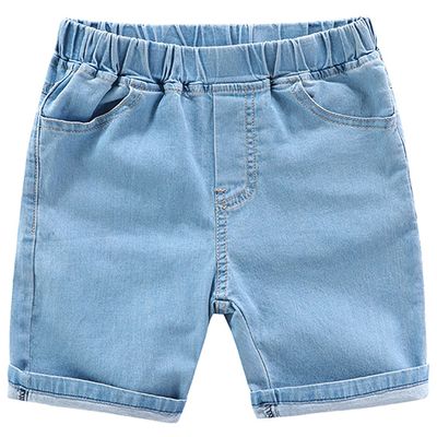 EISHOW Toddler Baby Boys Girls Cotton Denim Shorts,Kids Casual Elastic Denim Shorts with Pockets Stretch Shorts Jeans Pants (Light Blue,18-24 Months,18 Months,24 Months)