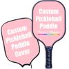 iPrint Custom Pickleballs Paddles, Personalized Pickleballs Paddles with Comfort Grip, Add Your Photo, Text, Logo Paddles with Paddles Covers, Pink view 1