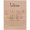 3 Pairs New Card Packaging Horoscope Zodiac Stud Earrings 12 Constellation Astrology 18K Gold Plated Little Ear Stud for Women Friendship Jewelry Gift-Libra gold view 1