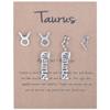3 Pairs New Card Packaging Horoscope Zodiac Stud Earrings 12 Constellation Astrology 18K Gold Plated Little Ear Stud for Women Friendship Jewelry Gift- Taurus view 1