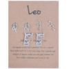 3 Pairs New Card Packaging Horoscope Zodiac Stud Earrings 12 Constellation Astrology 18K Gold Plated Little Ear Stud for Women Friendship Jewelry Gift -Leo view 1
