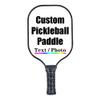 iPrint Personalized Custom Pickleballs Paddles Design Your Own, Pickleballs Paddles Customized Photo Text Pickleballs Rackets, White view 1