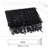 EASEDAILY Women's Shawls and Wraps for Evening Dresses Sparkling Sequin Deco Wedding Scarf Stole with Fringe for Bride view 2