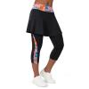ANIVIVO Skirted Leggings for Women, Capris Skorts Tennis Golf Knee Length Skirted Leggings with Pockets(Pink,XL) view 1
