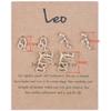 3 Pairs New Card Packaging Horoscope Zodiac Stud Earrings 12 Constellation Astrology 18K Gold Plated Little Ear Stud for Women Friendship Jewelry Gift -Leo gold view 1