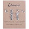 3 Pairs New Card Packaging Horoscope Zodiac Stud Earrings 12 Constellation Astrology 18K Gold Plated Little Ear Stud for Women Friendship Jewelry Gift -Gemini view 1