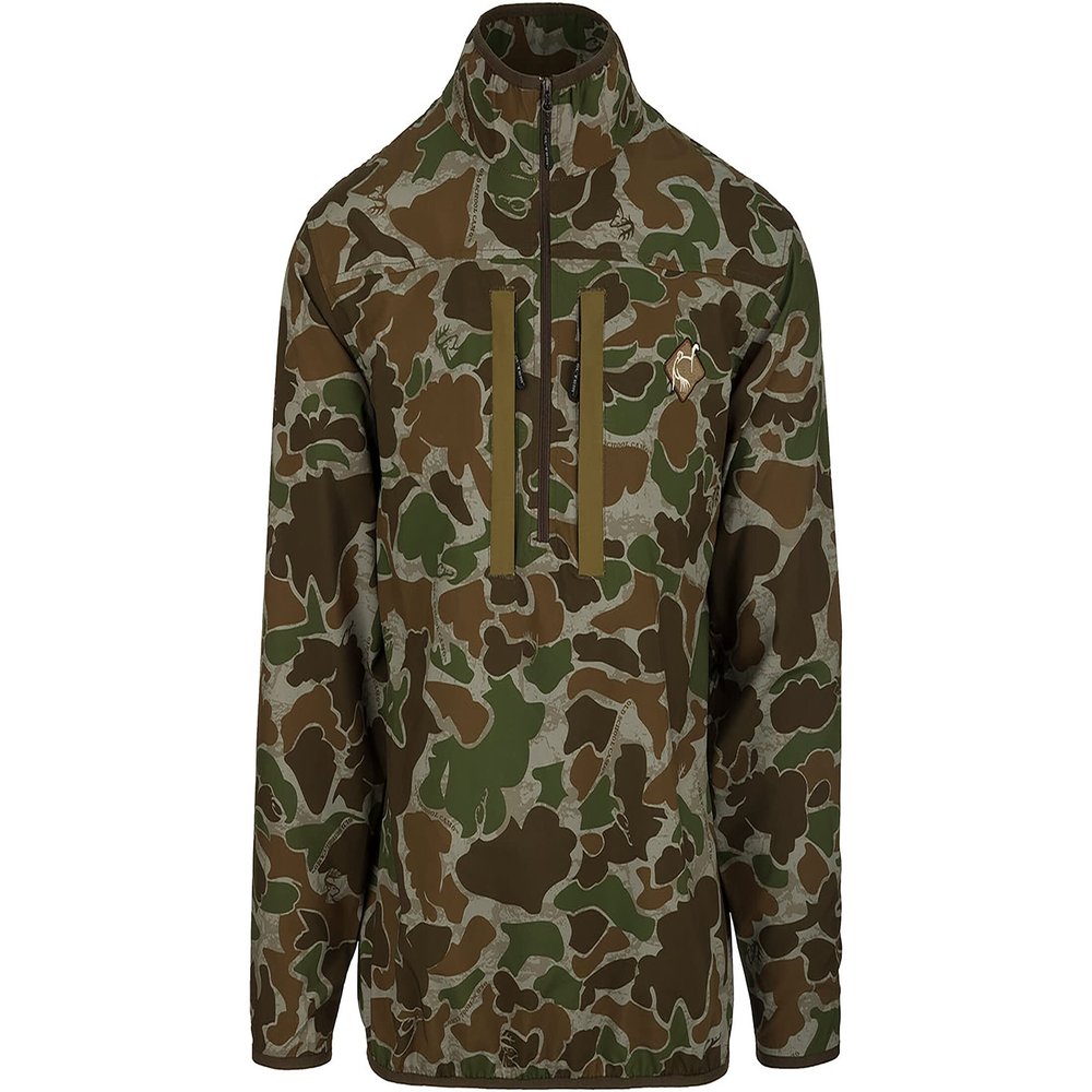 Drake OT3003-037-5 Tech 1/4 Zip Old School Green 2Xlarge