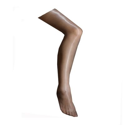 Long-Perfect Ultrathin Shimmery Stockings Pantyhose Oily Bright Shiny Tights 1 Denier (Pantyhose, Grey)