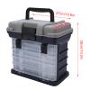 Alvinlite Fishing Tackle Box with Portable 4 Layers Box, Fishing Accessory Box Case Portable Fishing Case for Storing Fishing Accessories view 4