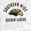 University of Southern Mississippi Official Golden Eagles Logo Unisex Adult T Shirt,White, 4X-Large view 2