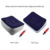 Alvinlite Inflatable Travel Foot Rest Pillows Beanless PVC Flocking Inflatable Foot Pad Perfect Airplane Travel Accessories Portable Relax Leg Cushion for Home, Office or Camping(Grey and Blue) view 3