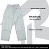 Roar Kids Brazilian Jiu Jitus Gi Pants BJJ Kimono Pants MMA Grappling BJJ Gi Pant Martial Arts and Kick Boxing (C1, White) view 4