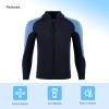 INTBOSS Wetsuit Top Men,2mm Mens Wetsuit Top Long Sleeve Wetsuit Jacket Men Front Zip Warm Neoprene Wets Suit Jackets for Men Stretch Mens Wetsuit Jacket view 3