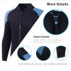 INTBOSS Wetsuit Top Men,2mm Mens Wetsuit Top Long Sleeve Wetsuit Jacket Men Front Zip Warm Neoprene Wets Suit Jackets for Men Stretch Mens Wetsuit Jacket view 4