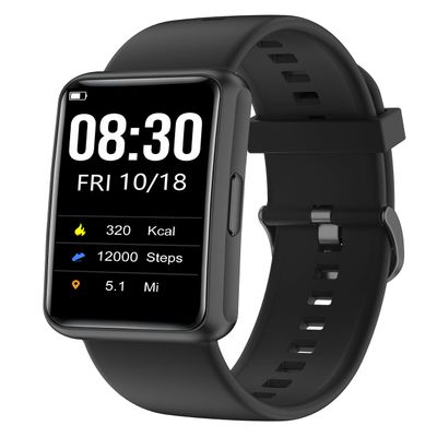 Cloudpoem Fitness Tracker No Bluetooth No APP/Phone Required, Fitness Watch for Men Women Parents Pedometer Watch with Sleep Tracker Steps Counter Alarm Clocks IP68 Waterproof (Black)