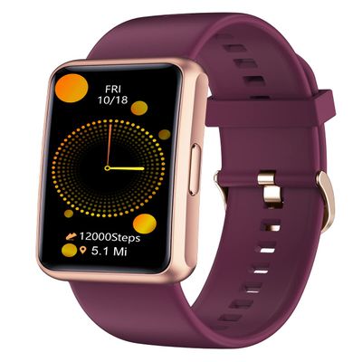 Cloudpoem Fitness Tracker No Bluetooth No APP/Phone Required, Fitness Watch IP68 Waterproof with Steps Counter Sleep Tracker Alarm Clocks Stopwatch for Men Women Parents (Purple)