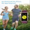 Cloudpoem Fitness Tracker No Bluetooth No APP/Phone Required, Fitness Watch IP68 Waterproof with Steps Counter Sleep Tracker Alarm Clocks Stopwatch for Men Women Parents (Purple) view 2