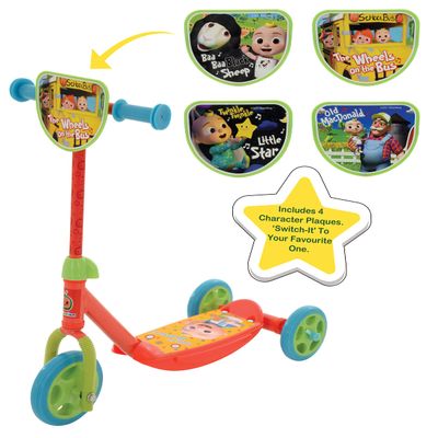 CoComelon Switch It Multi Character Tri Scooter,Multi-Coloured,57cm x 35cm x 67cm