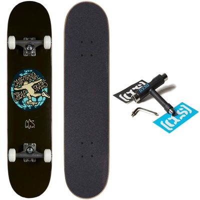 [CCS] Globe Skateboard Complete Black 8.25"