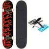 [CCS] Flames Skateboard Complete Black/Red 8.25" view 1