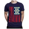 Mens Personality T-Shirts Casual Short Sleeve Independence Day Patriotic Shirts Fashion USA Flag Printed Sweatshirt Tops view 1