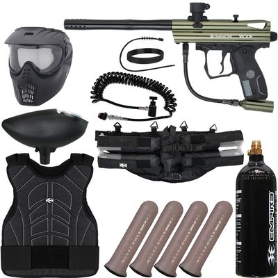 Action Village Kingman Spyder Victor Light Gunner Paintball Gun Package Kit (Gloss Olive)
