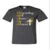 5X-Large Heather Black Unisex Faith Forwarding All Issues to Heaven Jesus Christian T-Shirt view 3