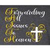 5X-Large Heather Black Unisex Faith Forwarding All Issues to Heaven Jesus Christian T-Shirt view 4