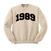 TeesAndTankYou College Style 1989 Sweatshirt Unisex X-Large Sand view 1