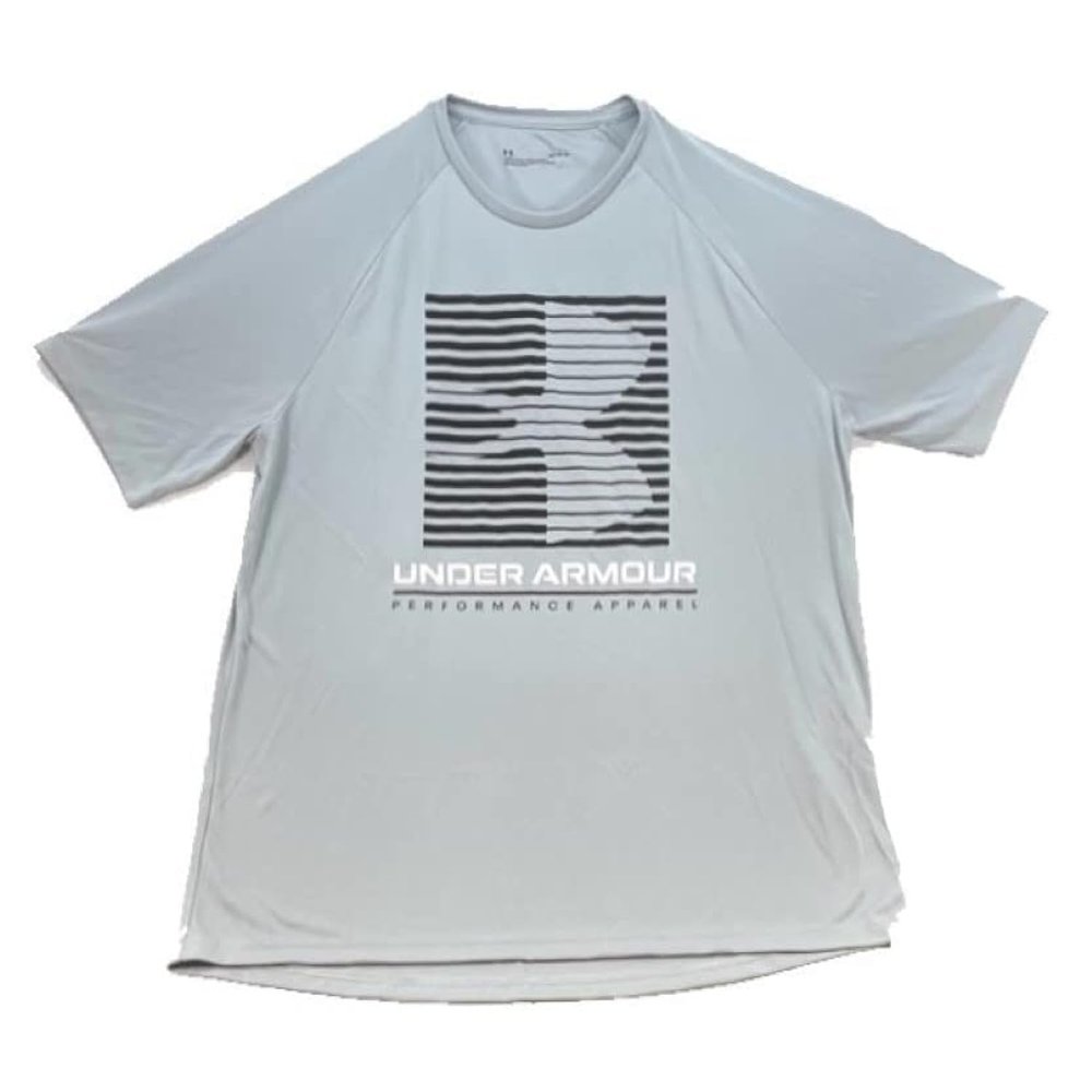 Under Armour Men's Velocity Graphic SS Crew Loose Grey T-Shirt (XL)