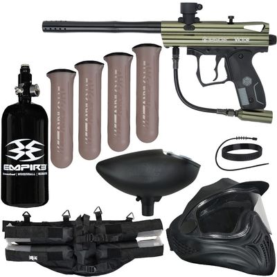Action Village Kingman Spyder Victor Legendary Paintball Gun Package Kit (Gloss Olive)