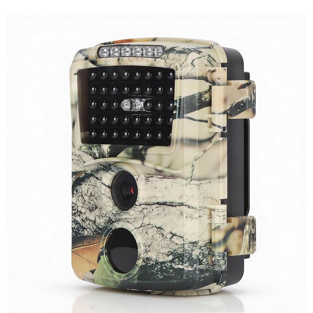 1080P Camera,Waterproof Lightweight Trail Camera, Infrared Sensor Trail Camera for Wildlife Deer Game Trail Anti Theft Monitoring(PR600C)