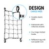 Portland Design Works Cargo Web - Reflective Cargo Netting for Bike Storage, Expandable Bungee Net with Hooks, Bicycle Accessories, Black view 3