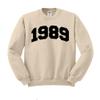 TeesAndTankYou College Style 1989 Sweatshirt Unisex Large Sand view 1