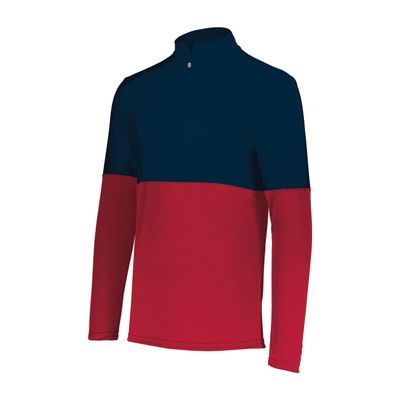 Holloway Momentum Team 1/4 Zip Pullover, Scarlet/Navy, 2XL