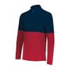 Holloway Momentum Team 1/4 Zip Pullover, Scarlet/Navy, 2XL view 1