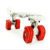 Shark Wheel 22.5 Plastic Cruiser Skateboard, Complete with Red 60mm Shark Wheels (Black Tide) view 2