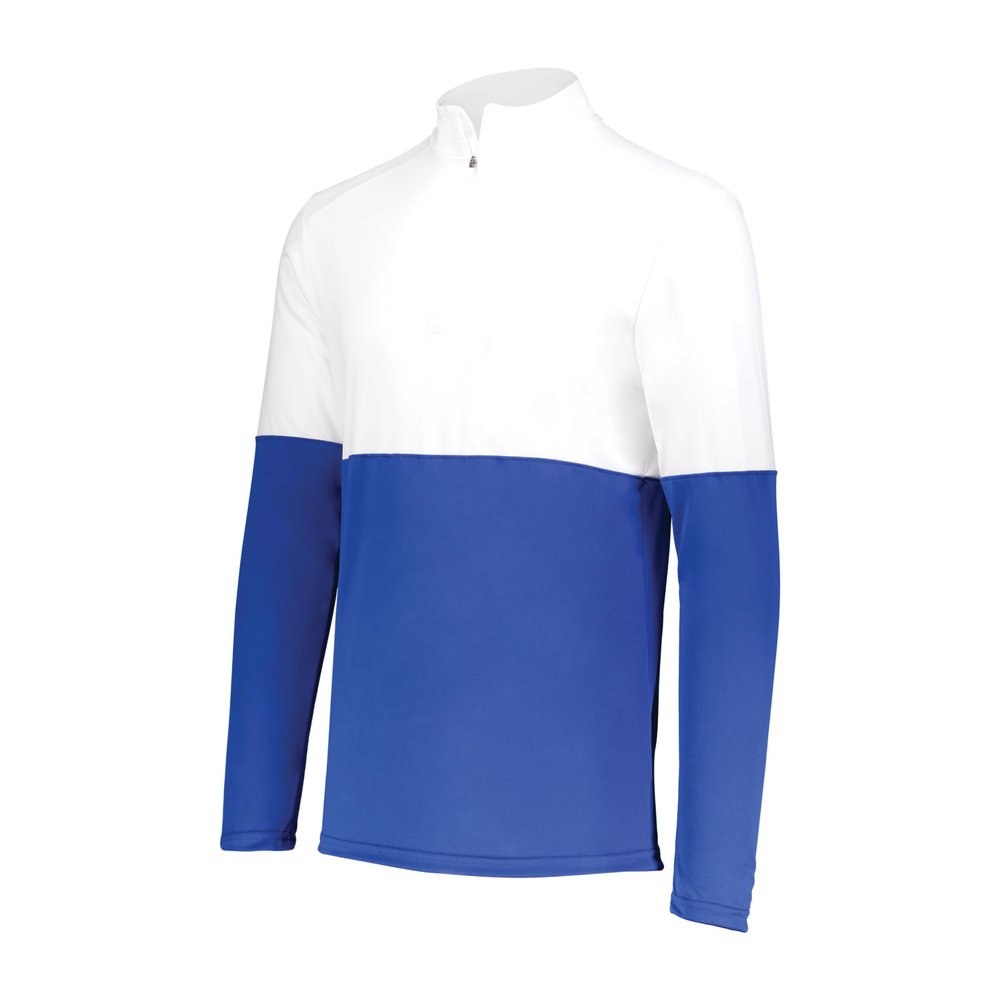 Holloway Momentum Team 1/4 Zip Pullover, Royal/White, XL
